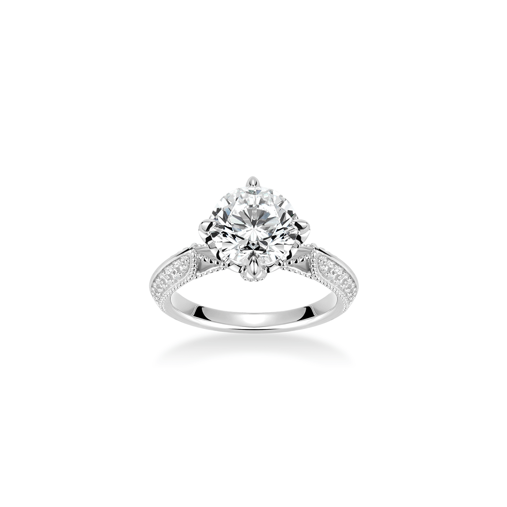 #10374 ホワイトスターダイヤ 4爪セッティング 3カラットリング 高見え上品 エレガント指元アクセサリー(925シルバー)