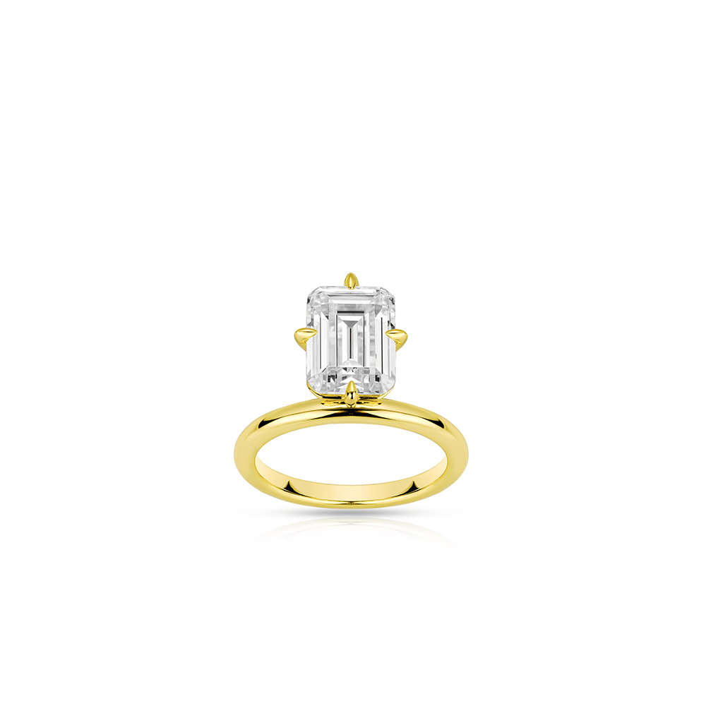 #10692   清楚な白い宝石が奏でるシンプルな煌めき   プリンセスカットなリング（925シルバー）