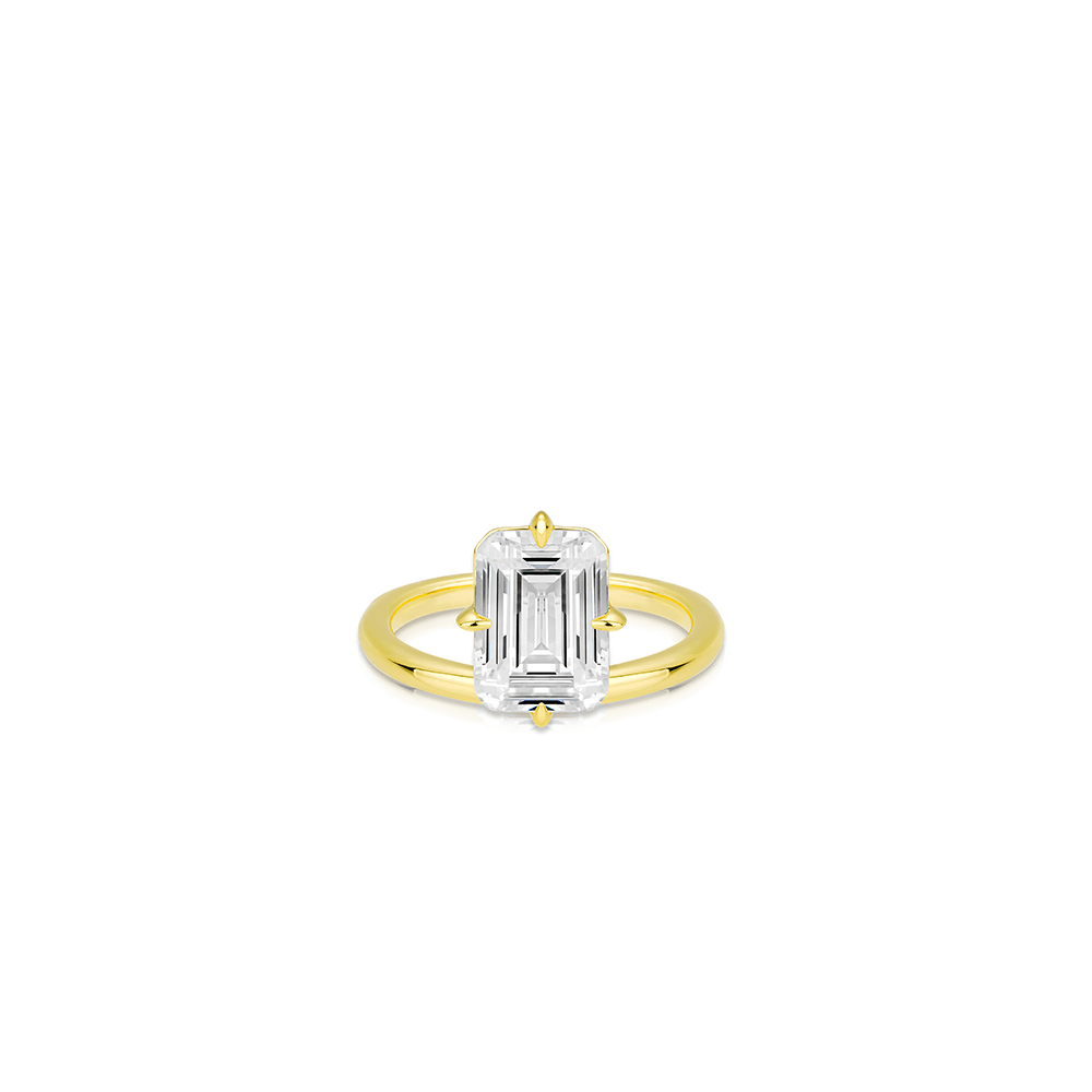#10692   清楚な白い宝石が奏でるシンプルな煌めき   プリンセスカットなリング（925シルバー）