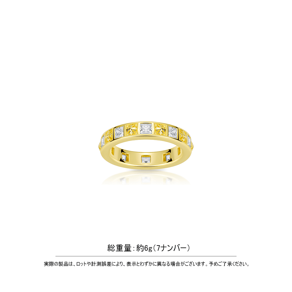 #10770白いダイヤがアヤメ模様に並び指に煌めく - おしゃれなリング（925シルバー）