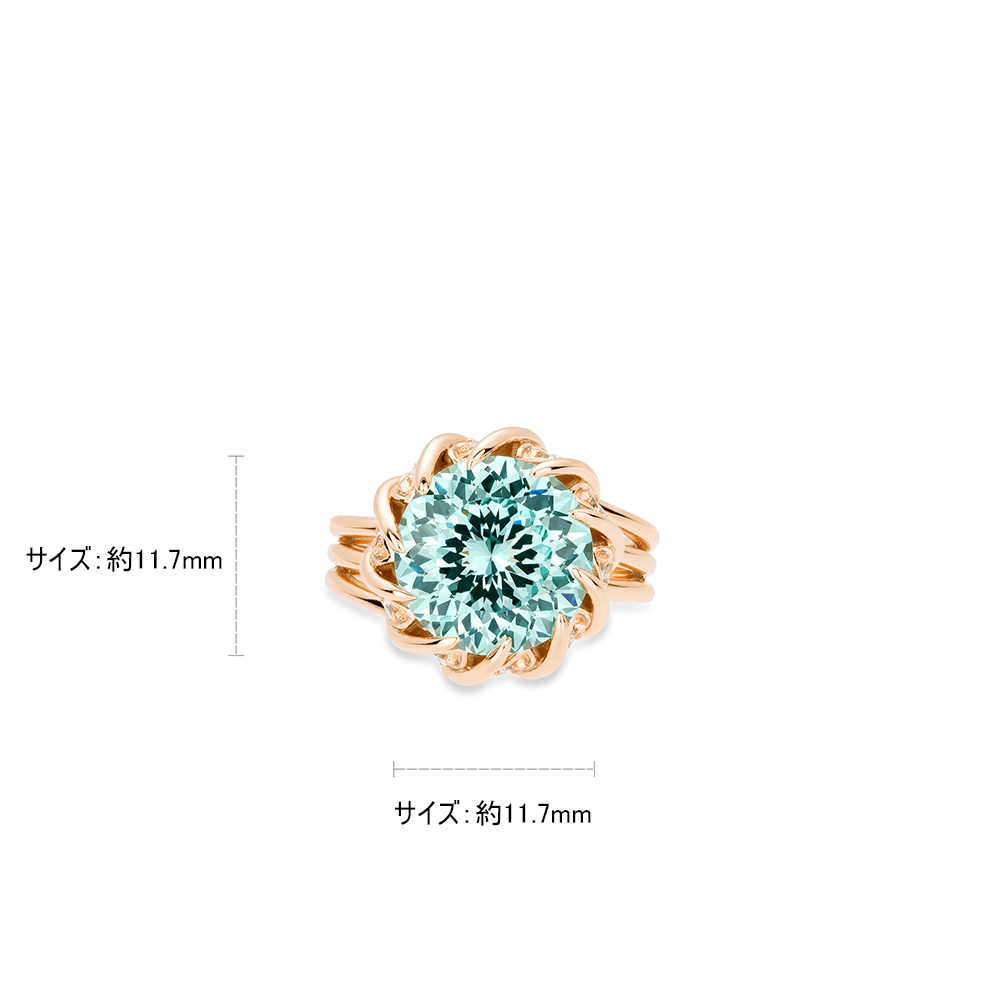 #1220シャンパンゴールドライアンフルブラインドリング 蓮のような柔らかなデザイン 大人可愛い豪華光沢 万能指元アクセサリー（925シルバー）