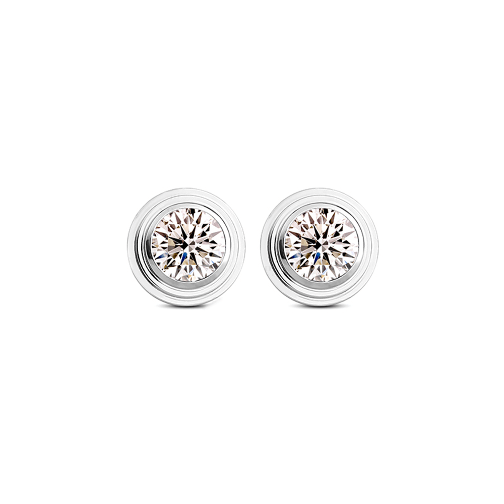 #3036 ファッションな古典的でシンプルなハートピアス 女性向けの愛の重ね合わせ（925 銀）