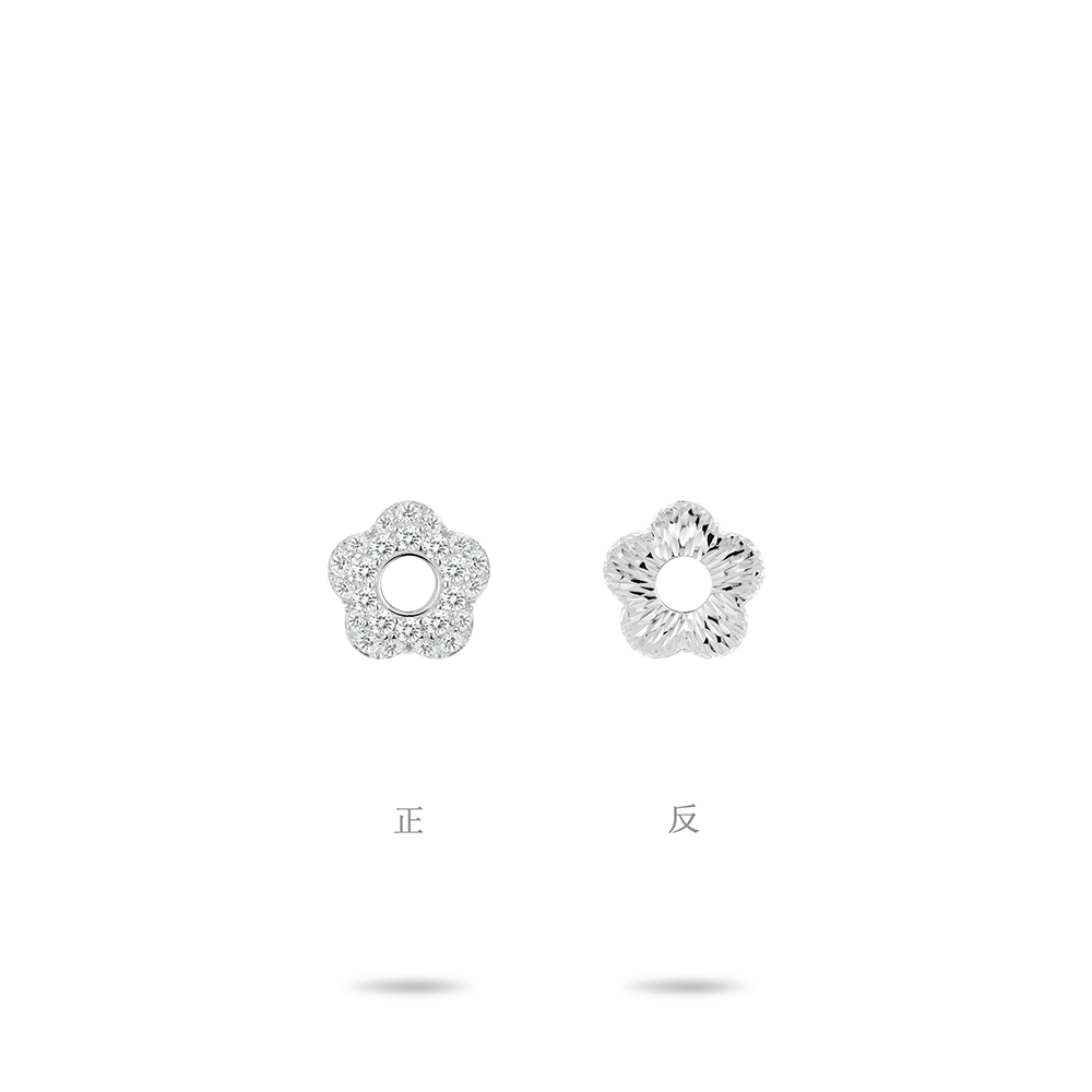 #3577-シルバー透かしピアス スッキリ上品 万能耳飾り (S925)