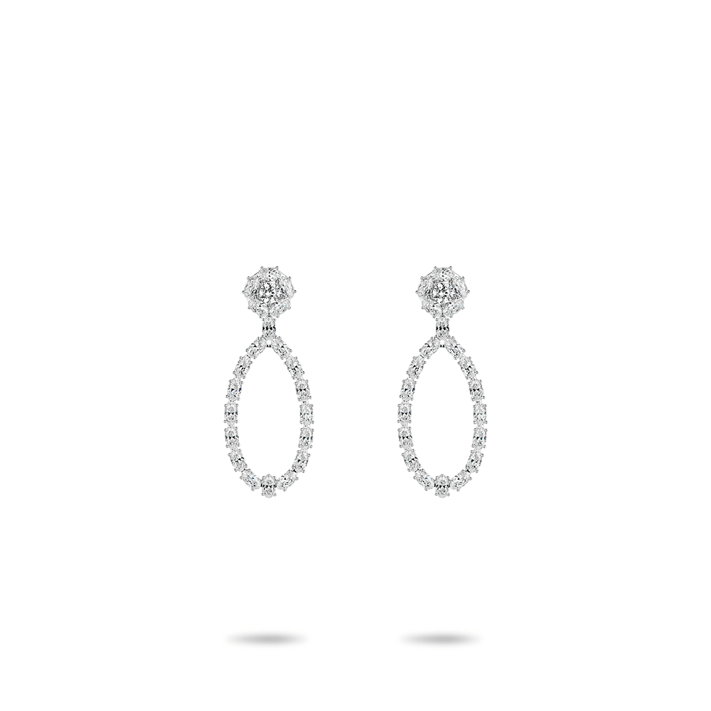 #30320クラシック 12 カラット丸ダイヤ ドロップ豪華セッティング 上品胸元アクセサリー (S925)