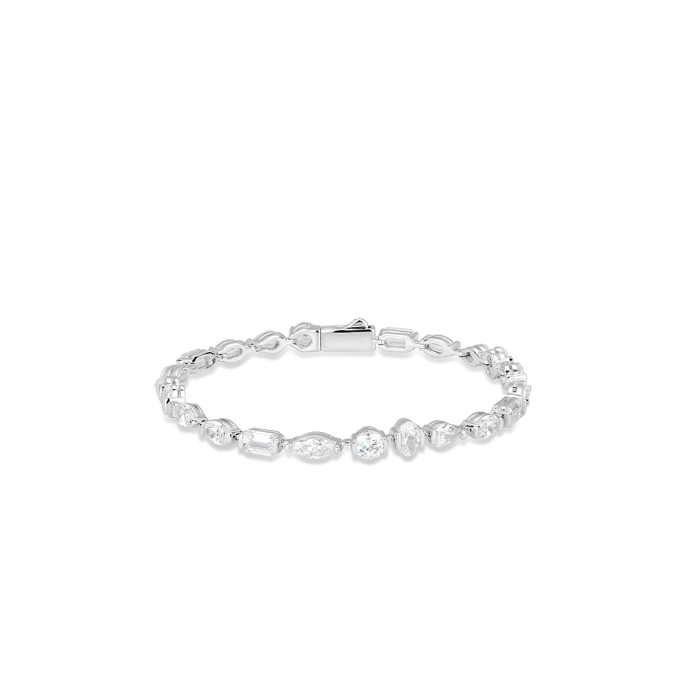 #4676- 光の奔流が刻む、手首の現代和様 - 現代彫刻と光の戯れから生まれた、アーティスティックなブレスレット（S925 ）